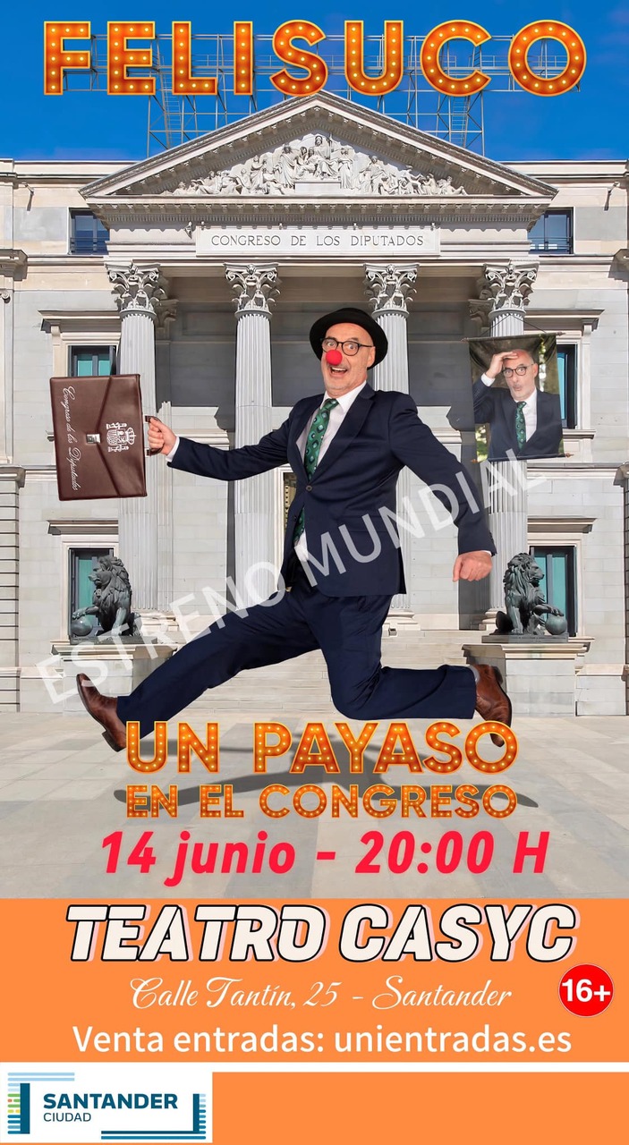 Felisuco presenta su show "Un payaso en el Congreso"
