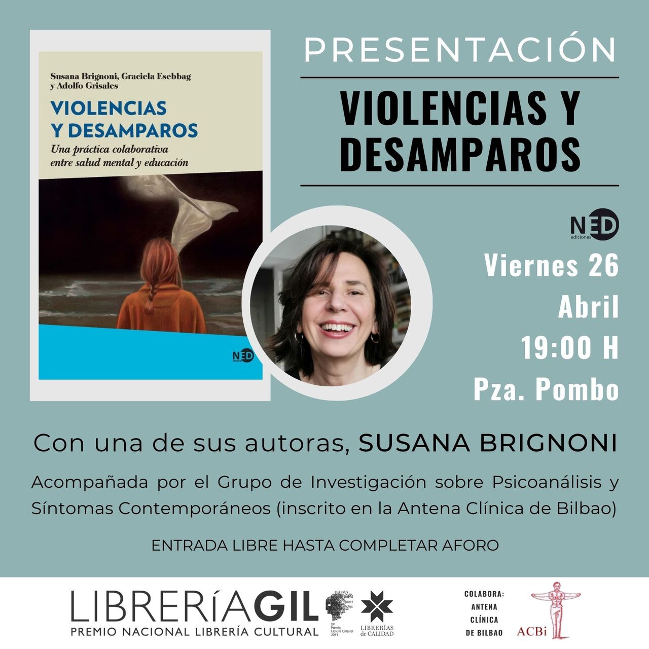Presentación de "Violencias y desamparos", con una de sus autoras, Susana Brignoni