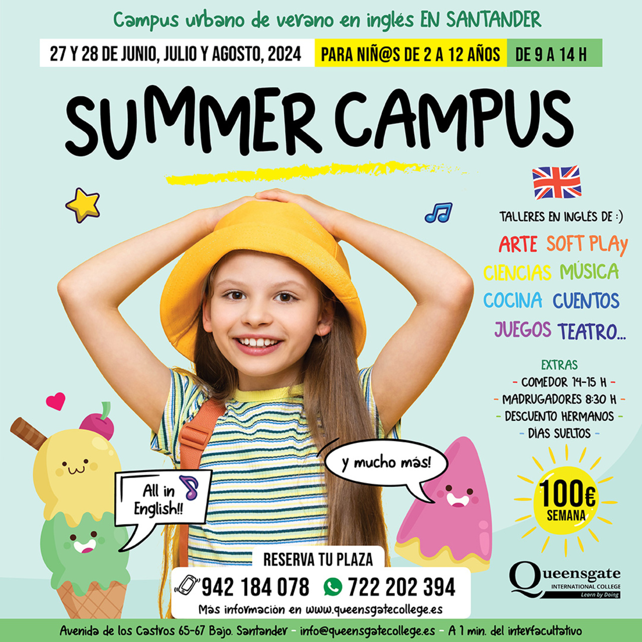 Summer Campus infantil Queensgate College : arte, música, teatro