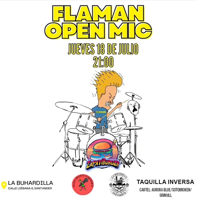 Flaman Open Mic. Club de comedia