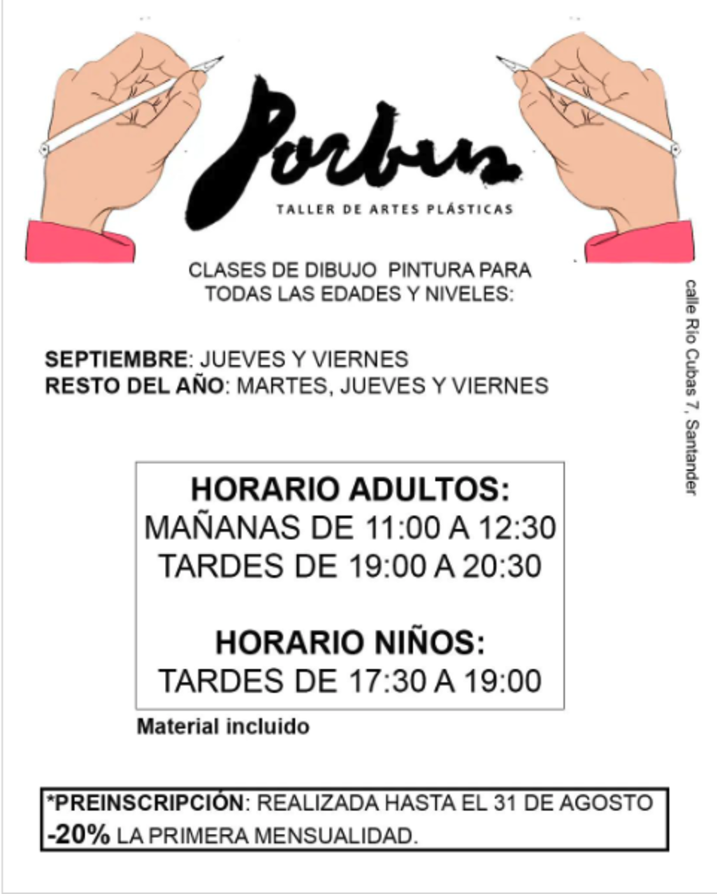 Clases de dibujo y pintura para todas las edades