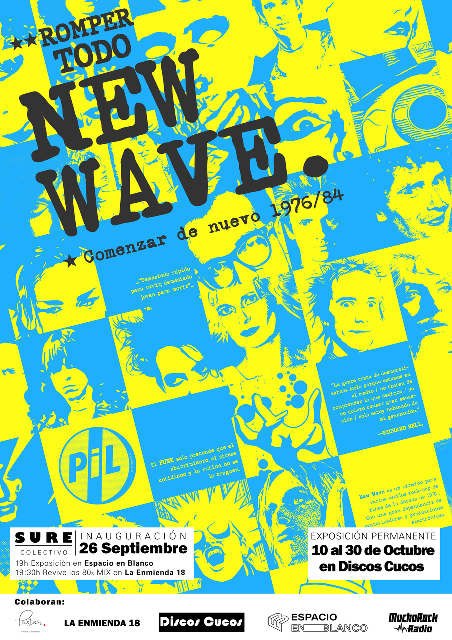 Sure Santander presenta la exposición colectiva "New Wave. - Romper todo, comenzar de nuevo. - 1976/84"