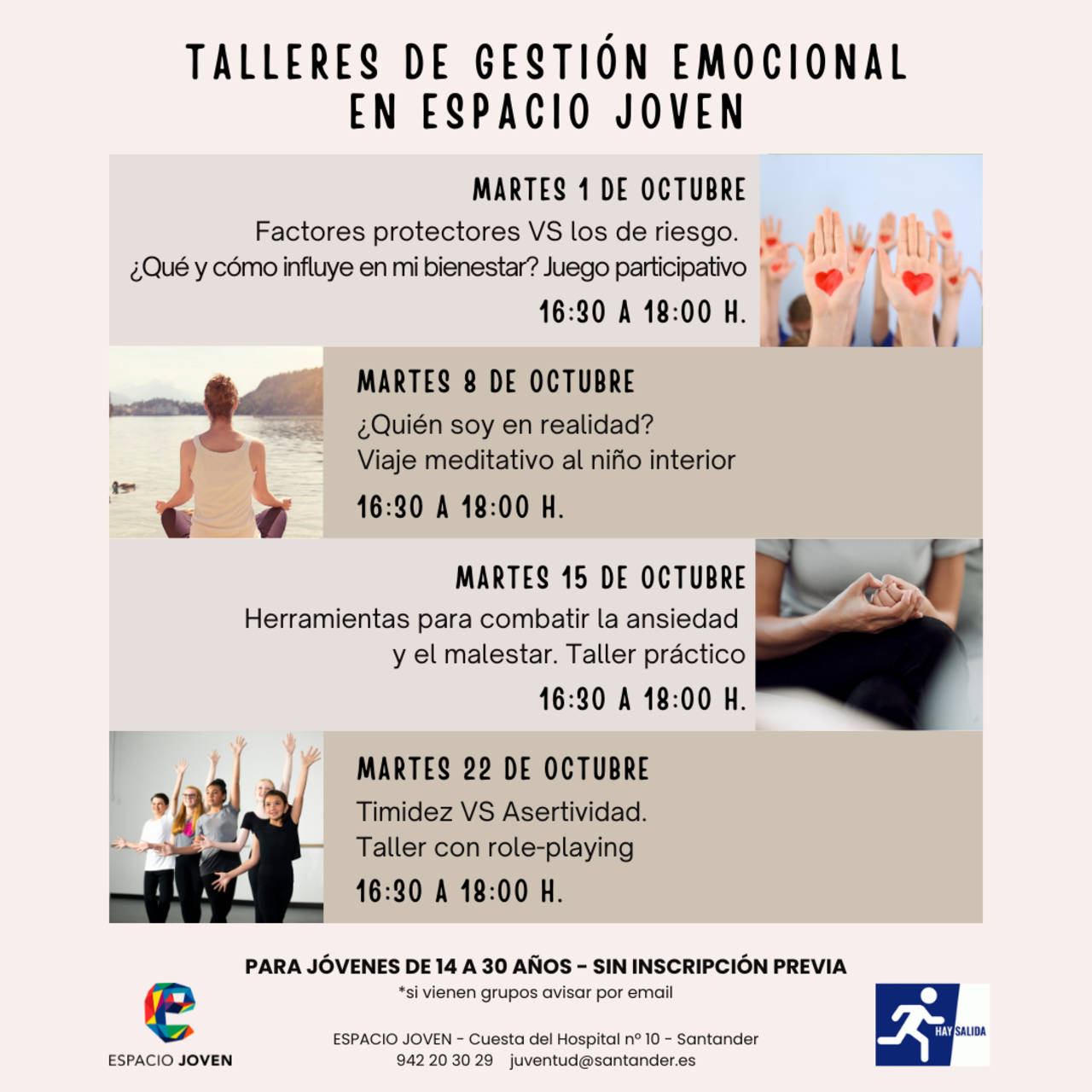 Talleres sobre bienestar emocional para jóvenes