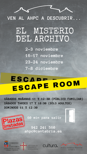 "El misterio del archivo", escape room