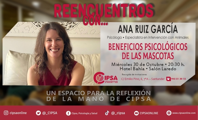 "Beneficios psicológicos de las mascotas", por Ana Ruiz García