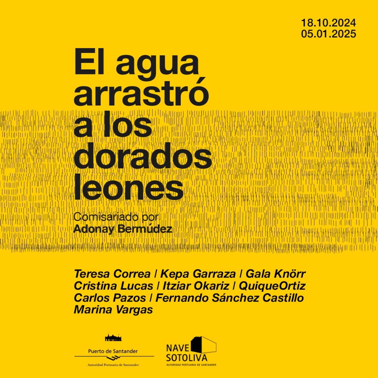 "El agua arrastró a los dorados leones", exposición colectiva comisariada por Adonay Bermúdez