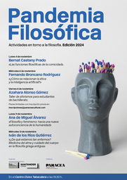 Pandemia Filosófica: "¿De qué estamos tan enfermos? Medicina del alma y cuidado del cuerpo en la filosofía griega antigua?"