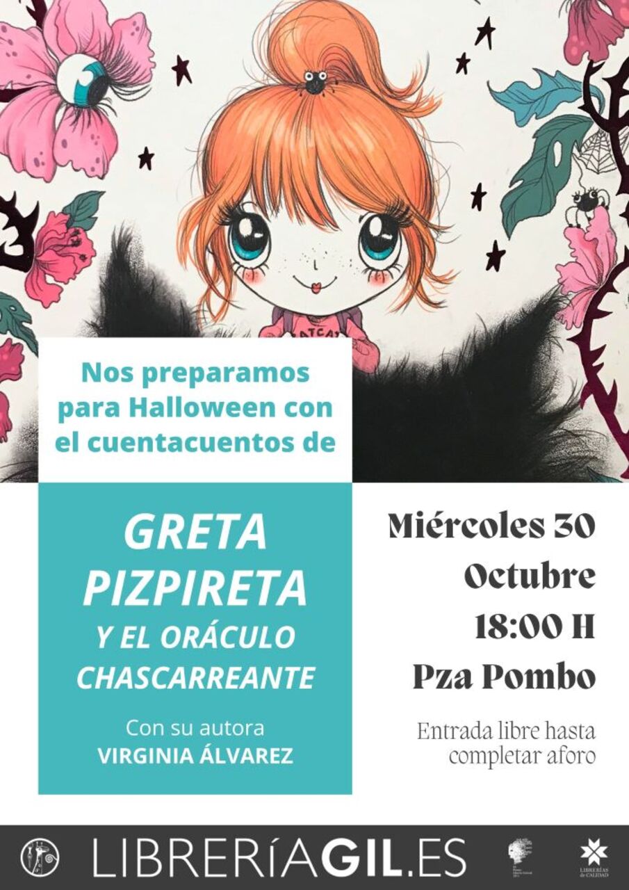 Cuentacuentos del libro "Greta Pizpireta y el Oráculo Chascarreante"