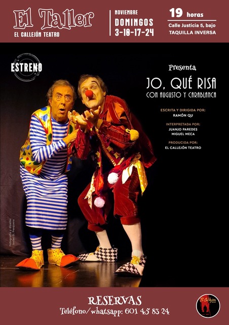 El Callejón Teatro estrena su nuevo montaje, "Jo, qué risa"