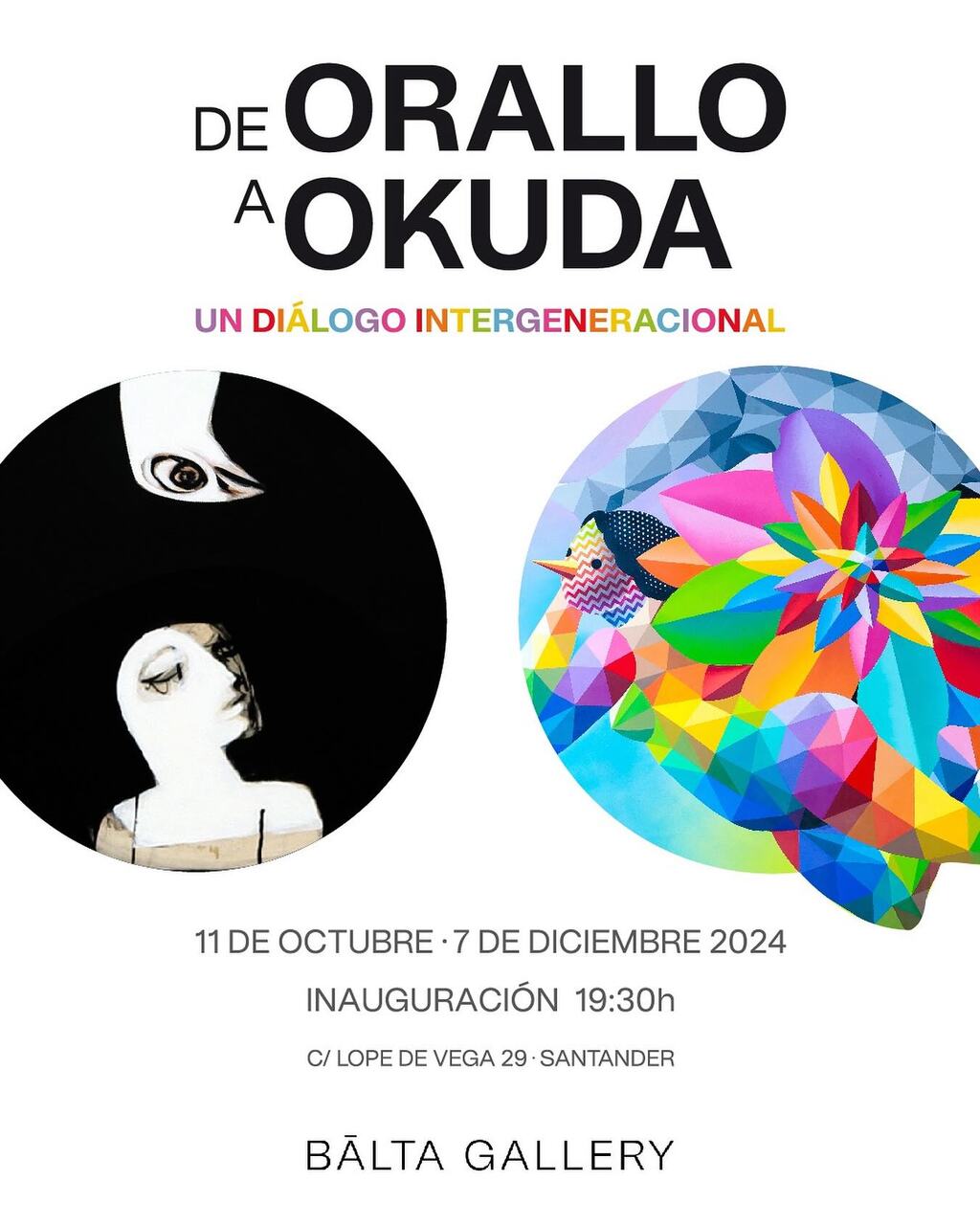 “De Orallo a Okuda: un diálogo intergeneracional” en Balta Gallery