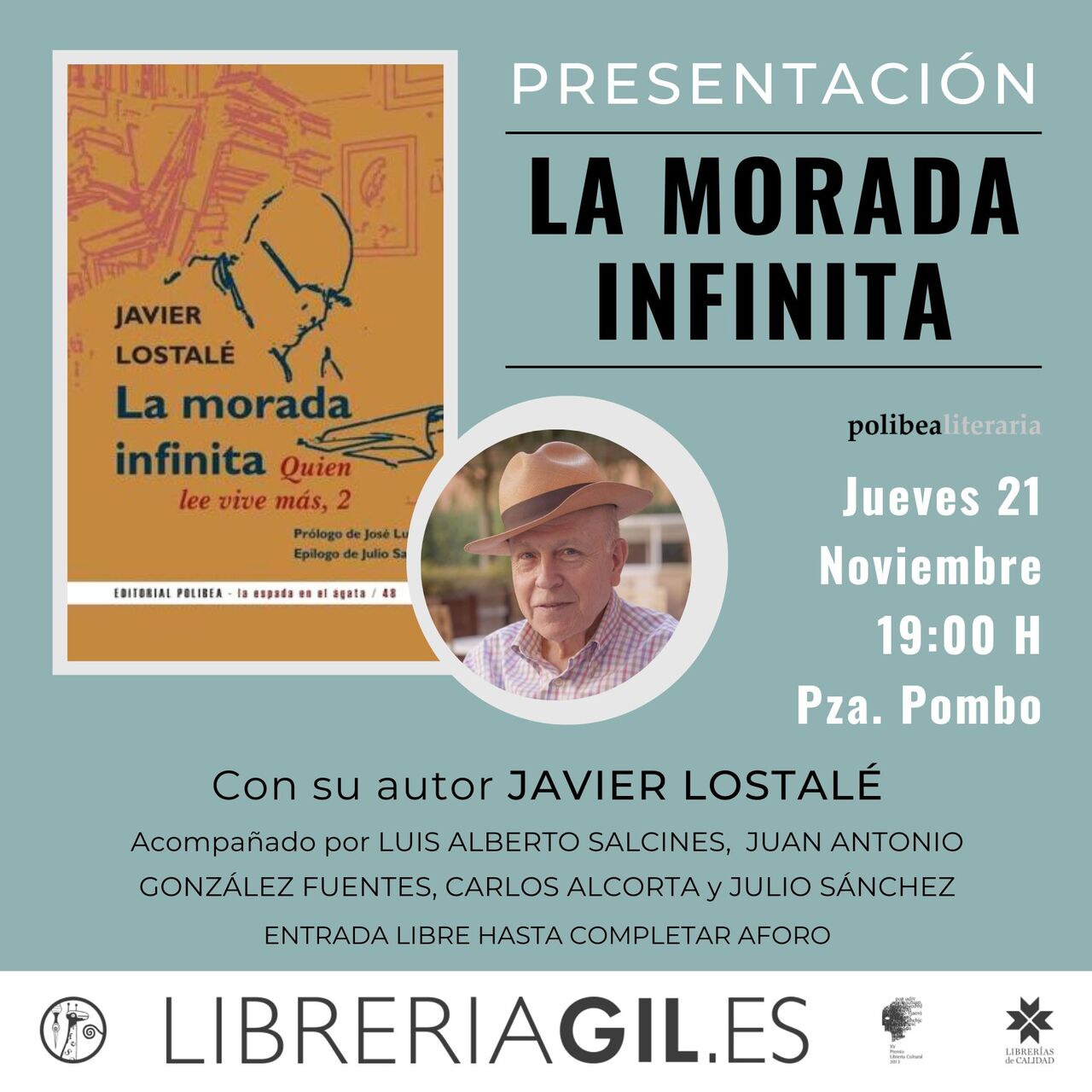 Javier Lostalé presenta "La morada infinita"