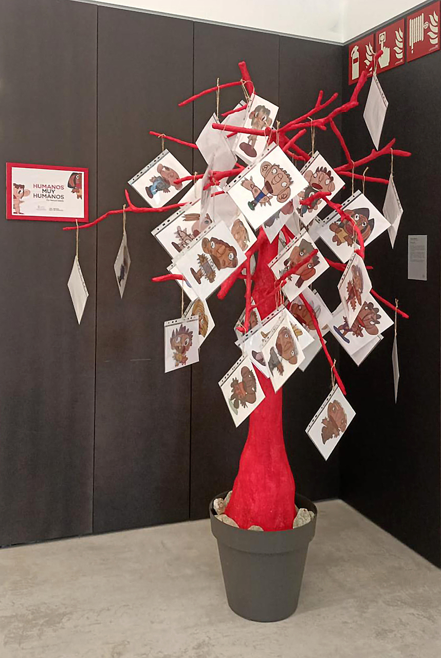 El árbol rojo de Gamazo. Humanos muy humanos, actividad participativa