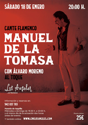 Cante flamenco con Manuel de la Tomasa, acompañado por Álvaro Moreno al toque