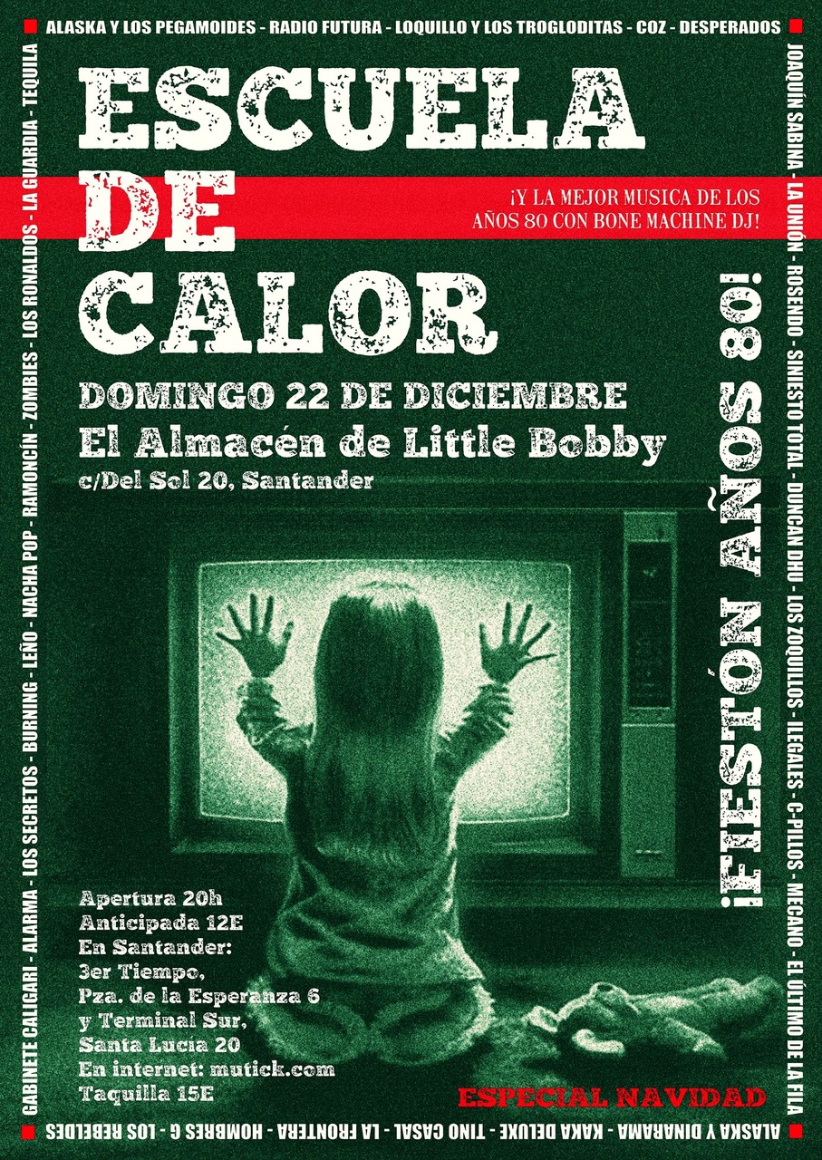 Fiesta Años 80 con Escuela de Calor