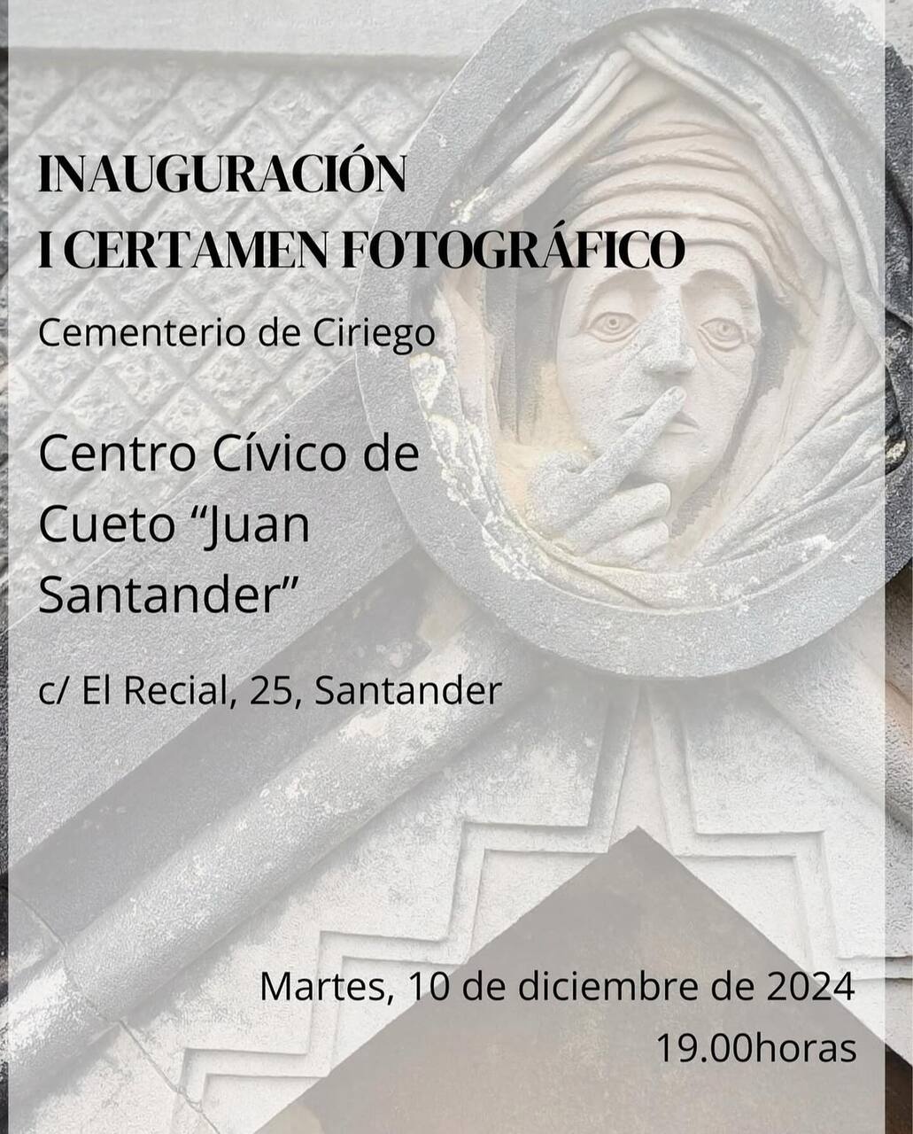 Exposición del I Certamen Fotográfico Cementerio de Ciriego