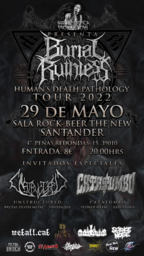 Concierto de Burial Ruthess con Unstructured y Catatumbo como bandas invitadas