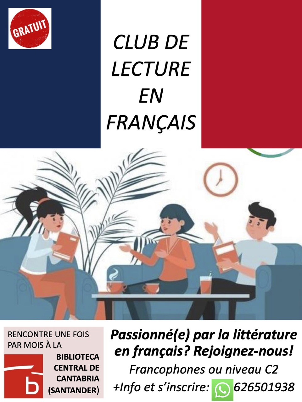 Club de lectura en francés