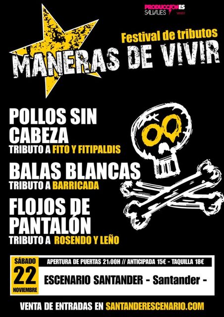 Festival de tributos "Maneras de vivir"