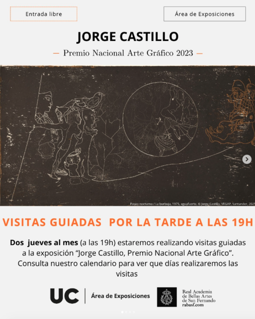 Visitas guiadas a la exposición "Jorge Castillo, Premio Nacional de Arte Gráfico"