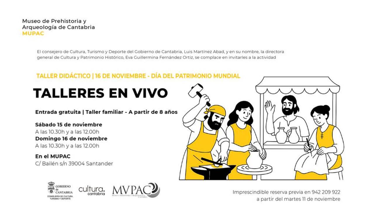 Talleres en vivo para familias por el Día del Patrimonio Mundial