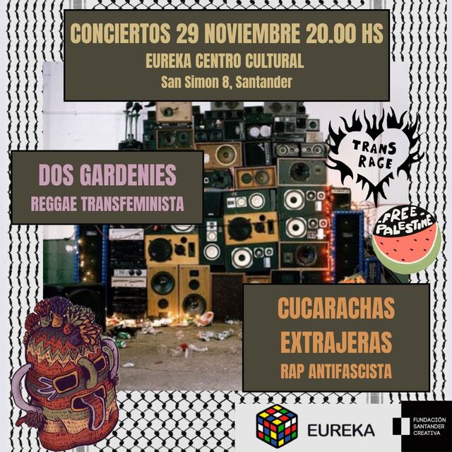Actuaciones Musicales Entrehuertas con los conciertos de Dos Gardenies y Cucarachas Extranjeras