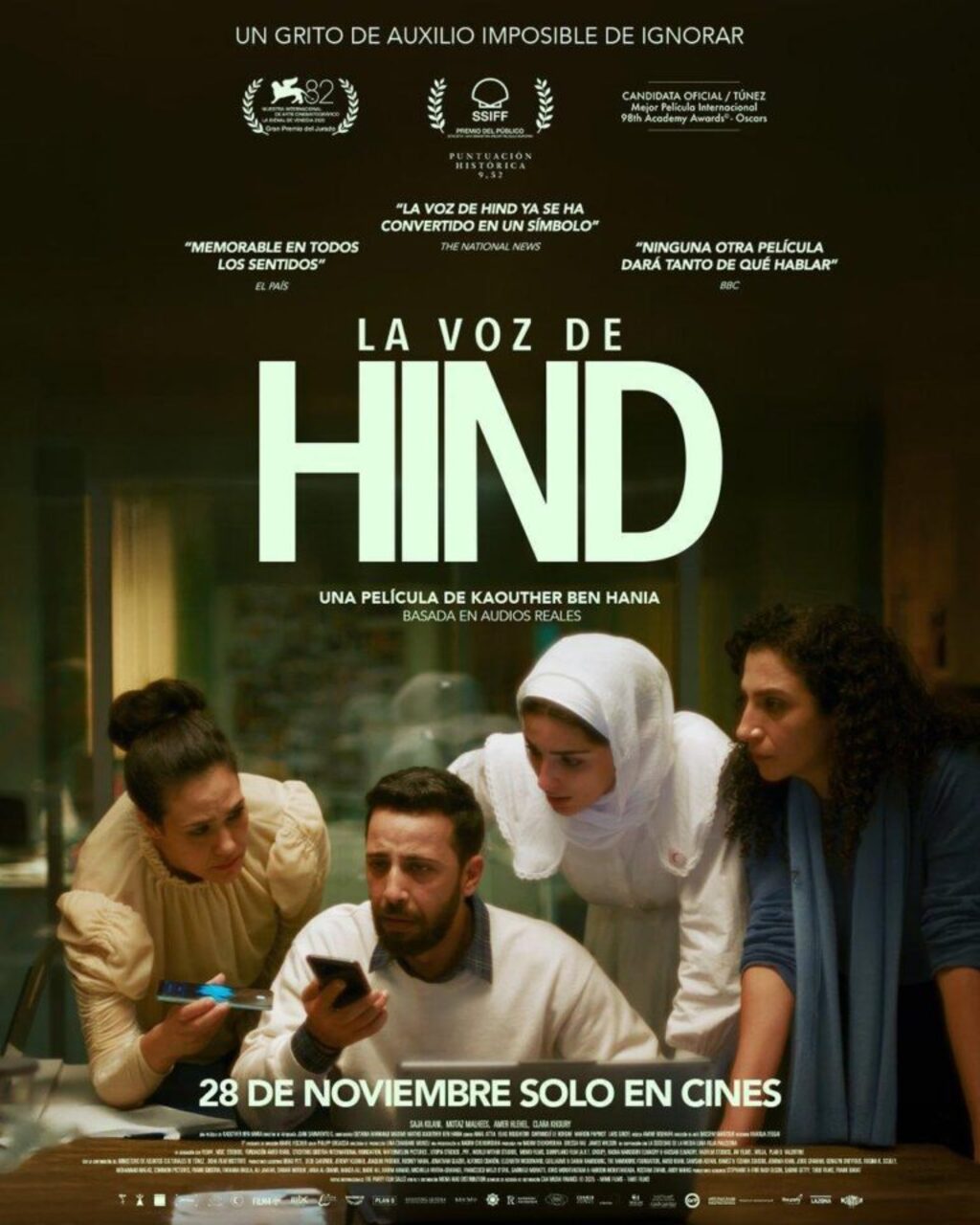 "La voz de Hind", dirigida por Kaouther Ben Hania (V.O.S.E.)