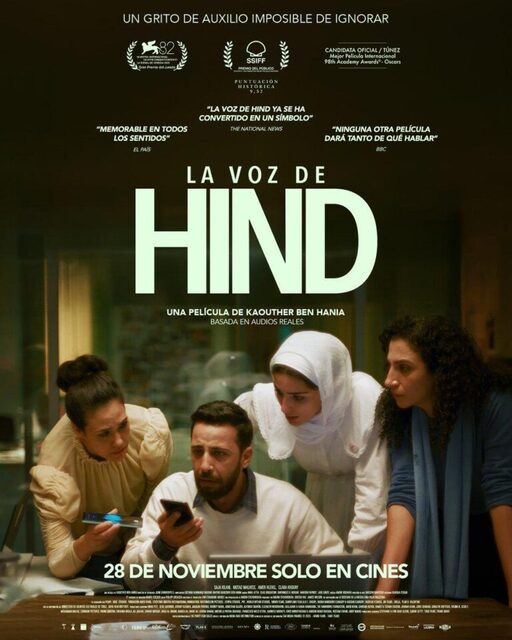 "La voz de Hind", dirigida por Kaouther Ben Hania (V.O.S.E.)
