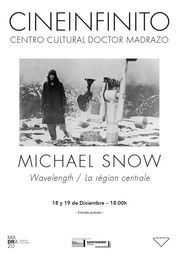 Sesión de Cineinfinito dedicada a Michael Snow: “Wavelength” 