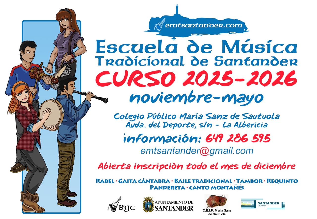 Escuela de Música Tradicional de Santander. Curso 2025-2026
