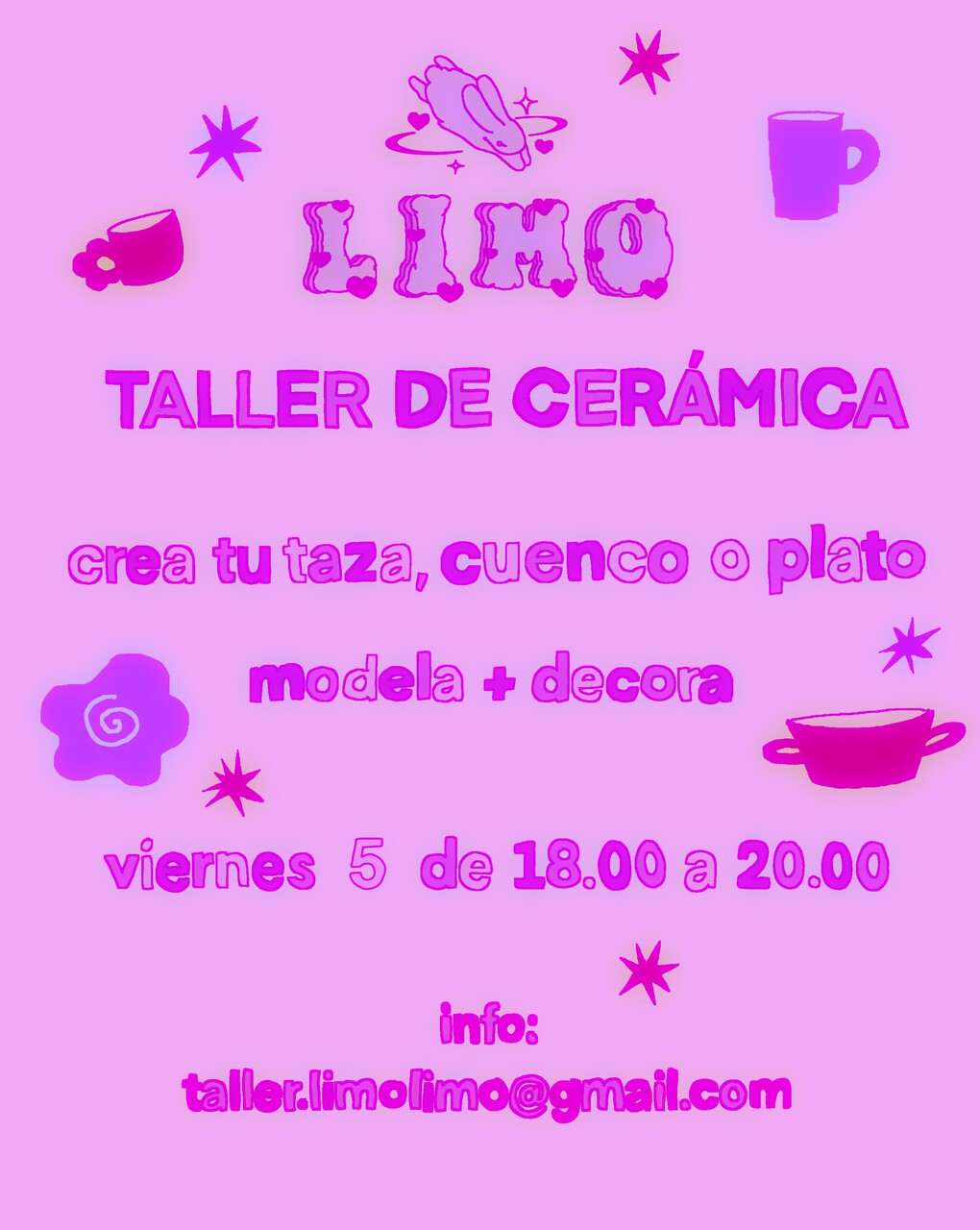 Taller de modelado. Crea tu taza, cuenco o plato