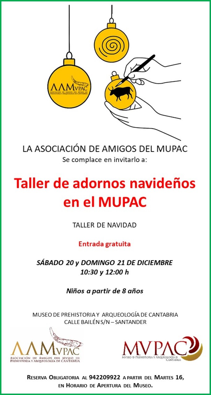 Taller de adornos navideños en el MUPAC