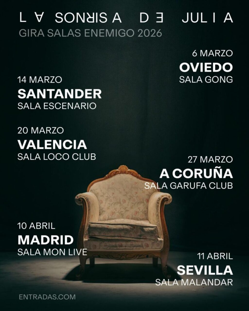 La Sonrisa de Julia vuelve con "Enemigo", su séptimo álbum