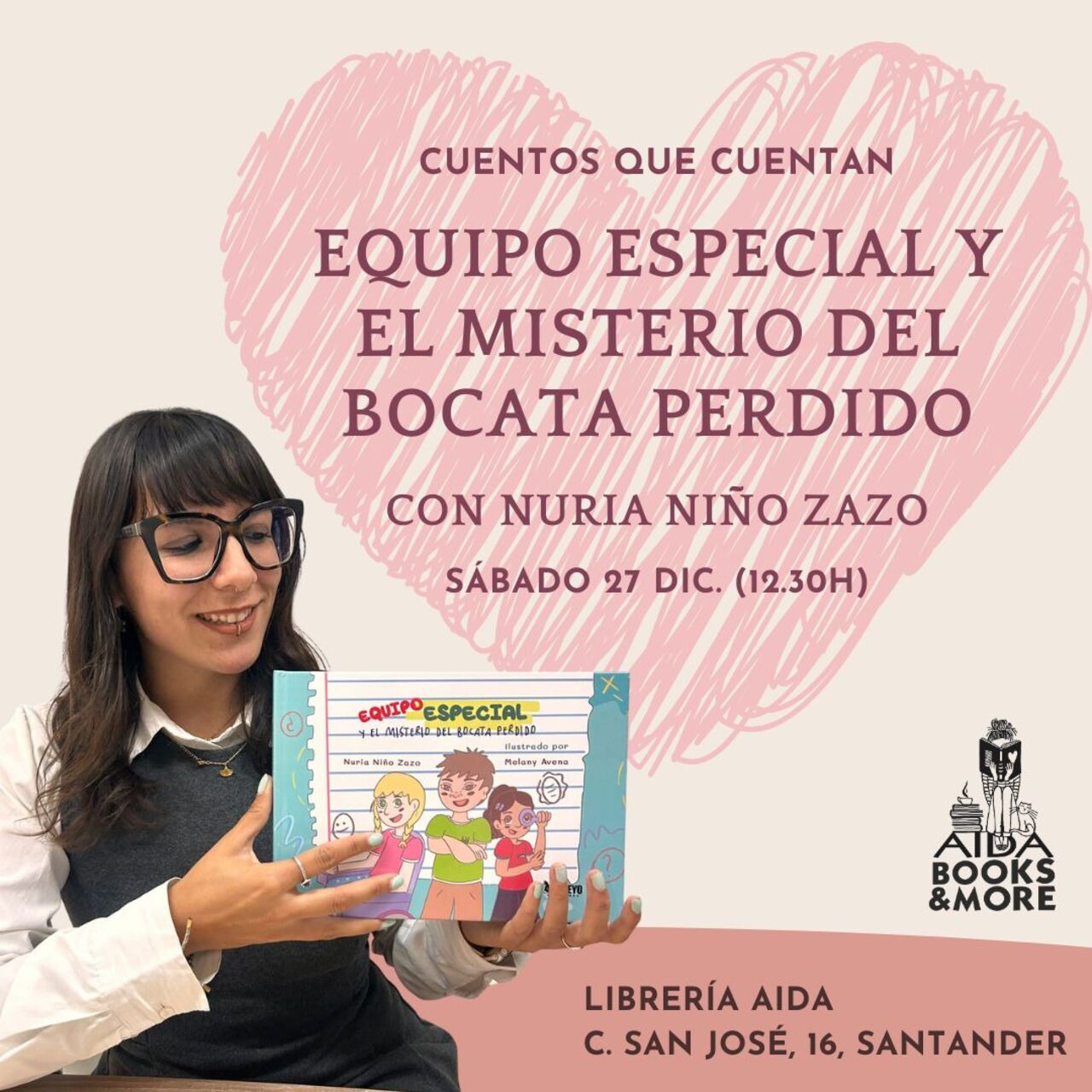 Cuentacuentos: "Equipo especial y el misterio del bocata perdido", con Nuria Niño Zazo