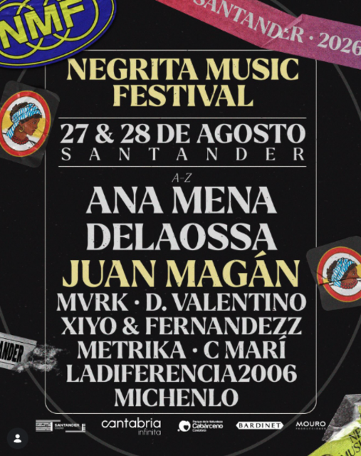 Negrita Music Festival Santander 2026 con Ana Mena, Metrika y muchos más