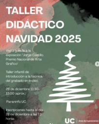 Taller infantil de estampación navideña