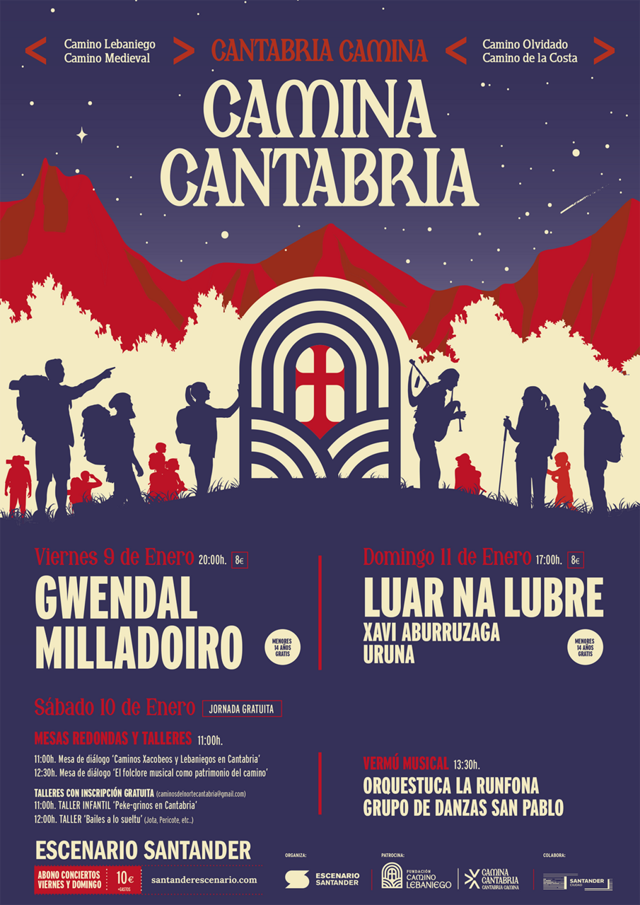 El folk Celta de Gwendal y Milladoiro abre el festival "Cantabria Camina, Camina Cantabria"