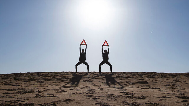 Encuentro entre ser humano y paisaje. Taller de performance