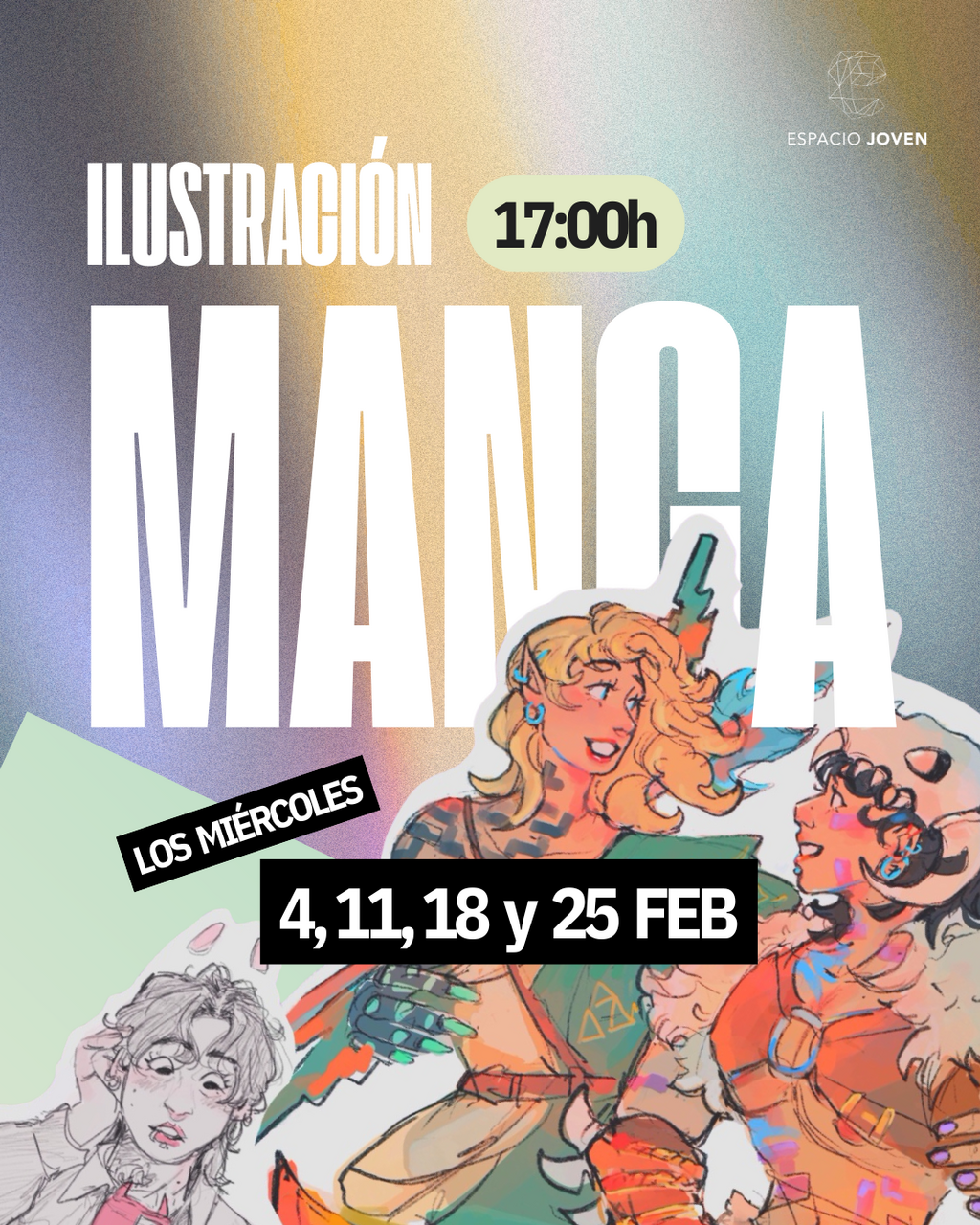 Taller de ilustración manga para jóvenes