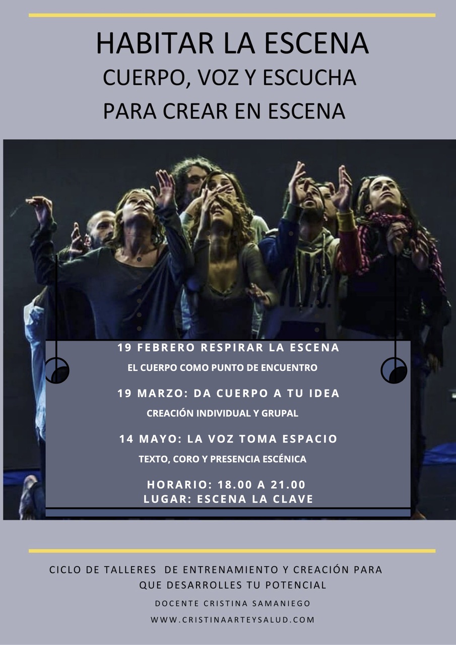 Taller intensivo: "Tu voz toma espacio: Texto, coro y presencia escénica"