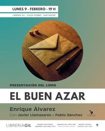 Enrique Álvarez presenta su nueva novela, "El buen azar"