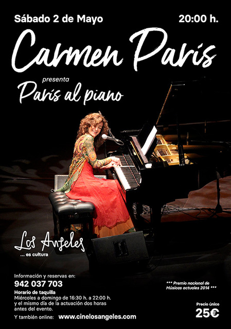 Carmen París presenta "París al piano"