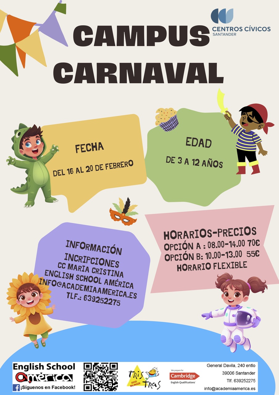 Campus de Carnaval en el centro cívico María Cristina