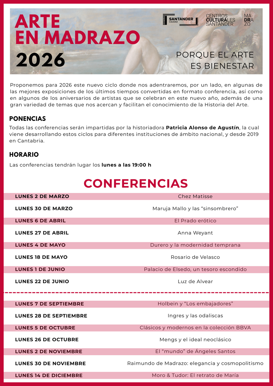 Arte en Madrazo: sesión dedicada a Rosario de Velasco