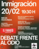 Mesa redonda "Inmigración: Debate frente al odio"
