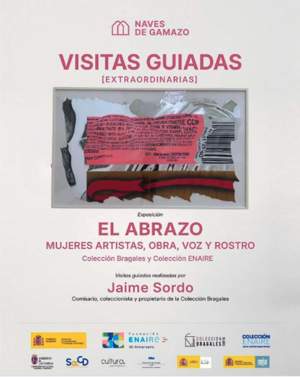Visitas guiadas a la exposición "El abrazo. Mujeres artistas, obra, voz y rostro"