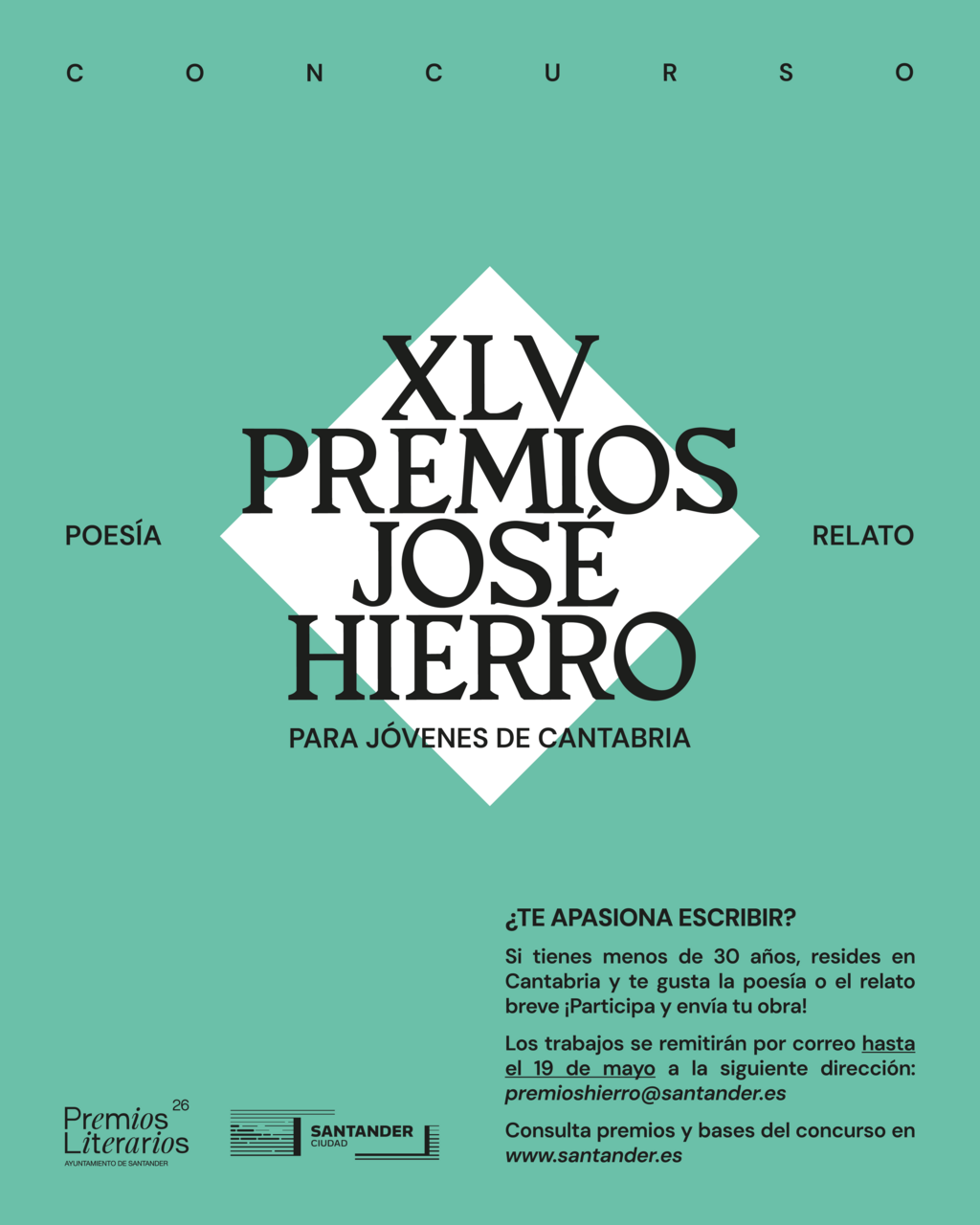 Santander convoca sus premios literarios de 2026