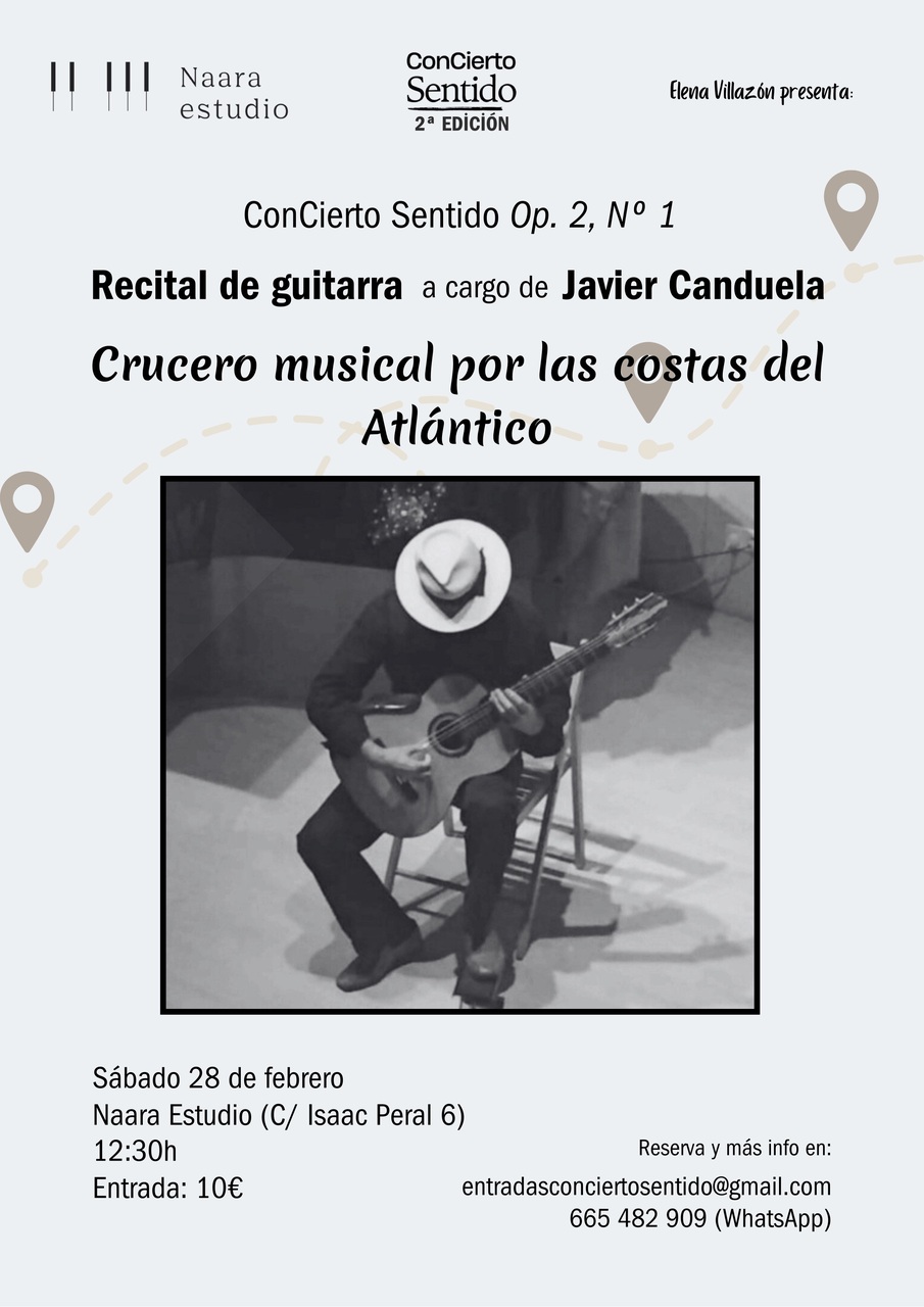 ConCierto Sentido: recital de guitarra de Javier Canduela