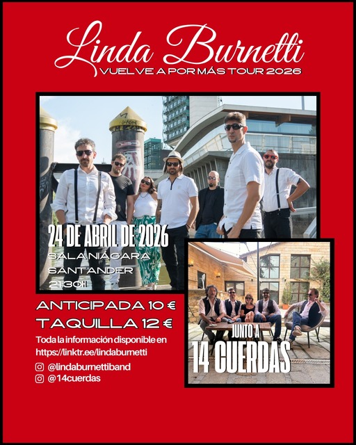 Linda Burnetti con 14 Cuerdas