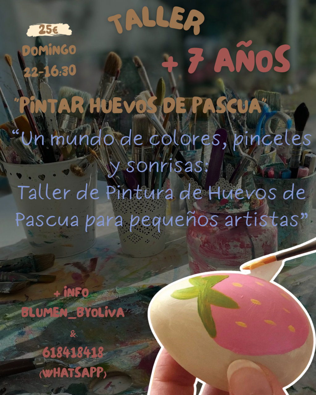 Taller de pintura de huevos de Pascua para pequeños artistas