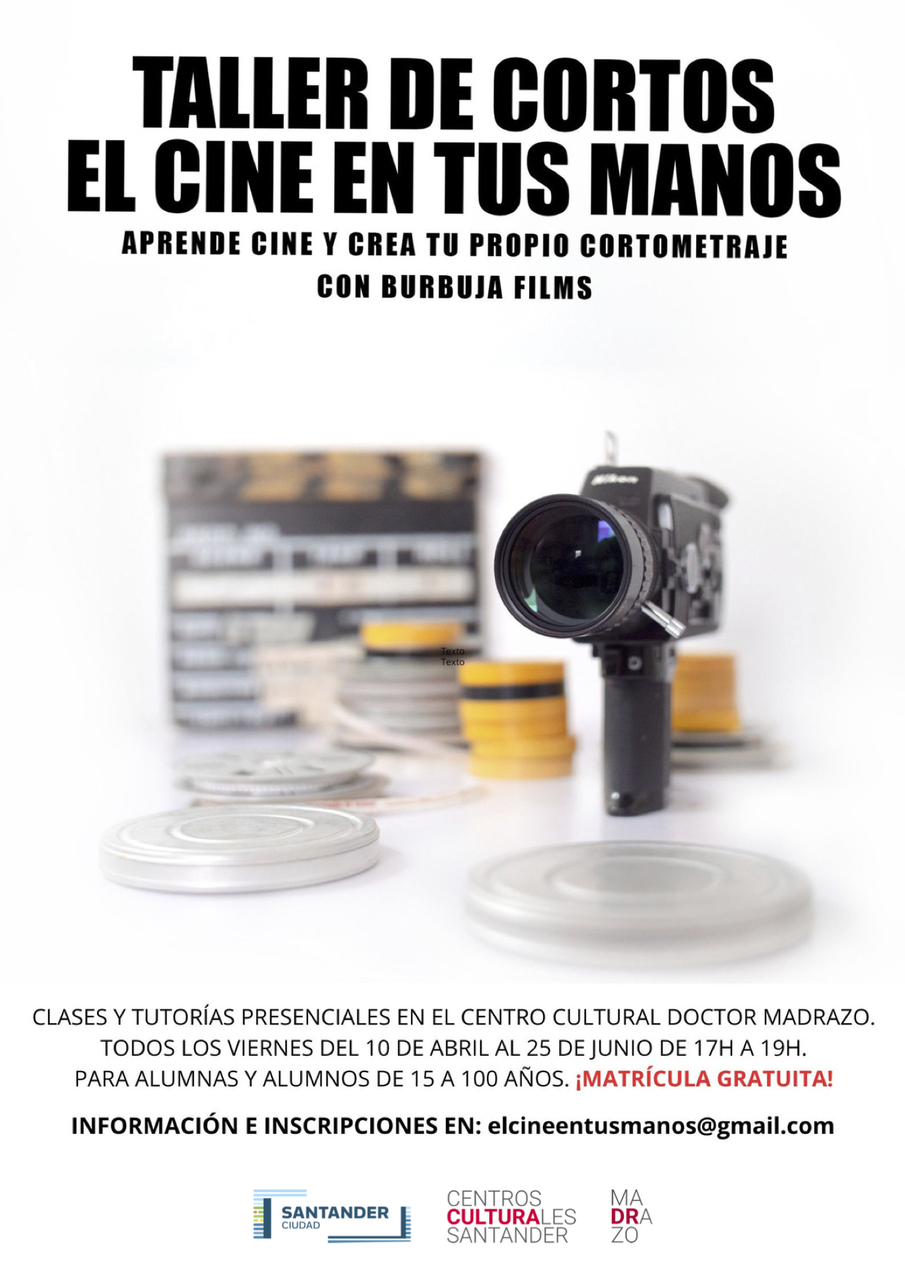 Nueva edición del taller de cortometrajes “El cine en tus manos”,